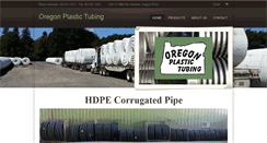 Desktop Screenshot of oregonplastictubing.com